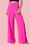 HOT PINK WIDE LEG PANTS