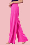 HOT PINK WIDE LEG PANTS